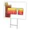 Signmission Sweet Tea Yard Sign & Stake outdoor plastic coroplast window, C-1824 Sweet Tea C-1824 Sweet Tea - alternate 1